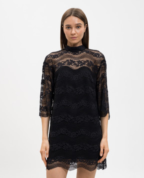 Twinset Black lace mini dress 261TP2786