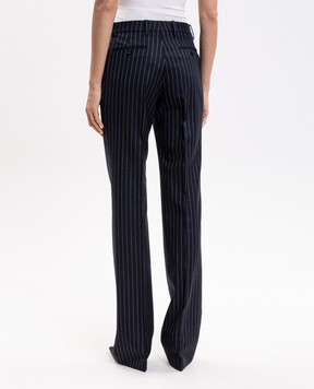 Tom Ford Blue striped wool pants PAW686FAX1870