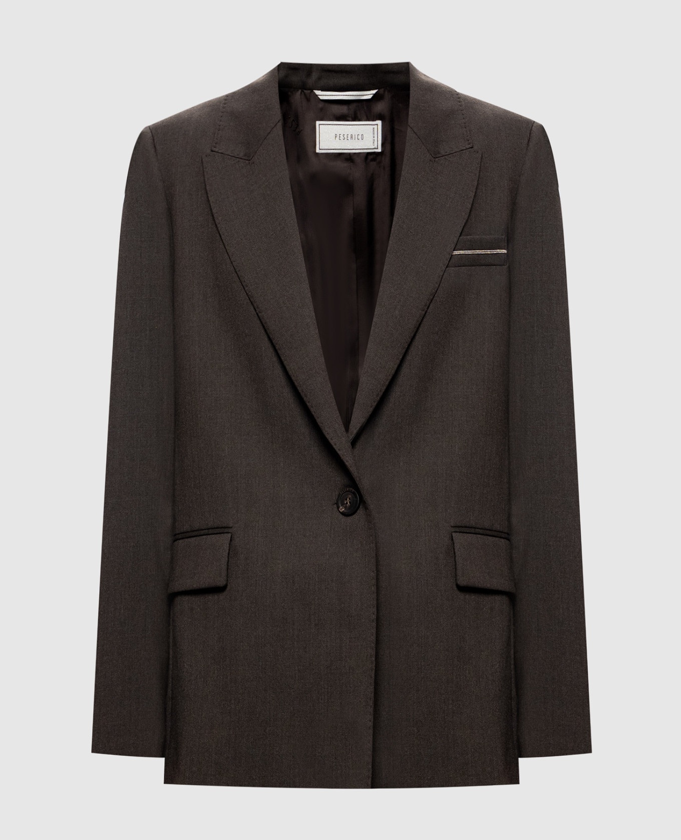 Brown jacket with wool