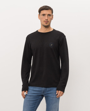 Stefano Ricci Black long sleeve with wool MNH6305441WPA02T