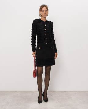 Twinset Black skirt with wool 262AP3033
