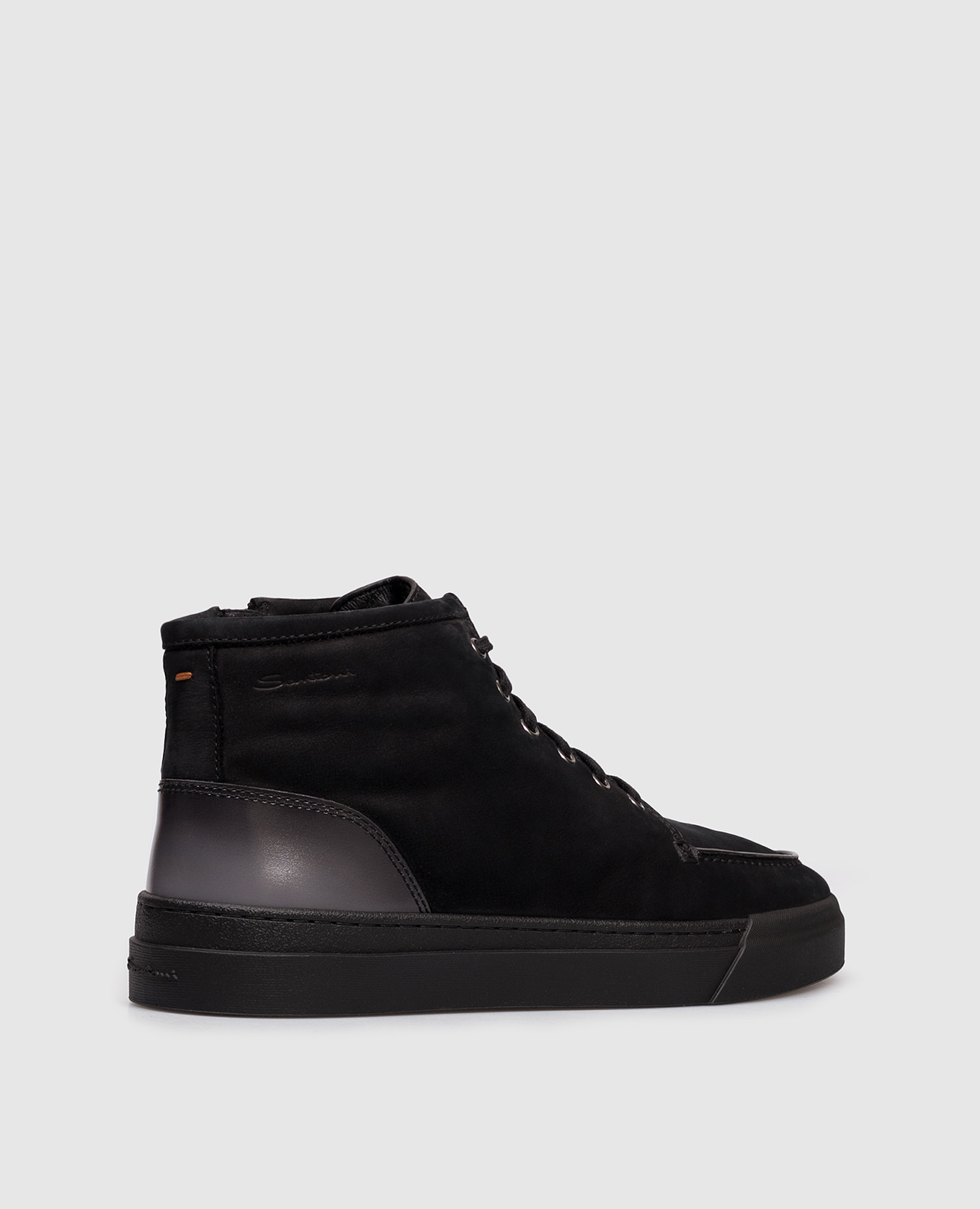 

Black fur boots Santoni