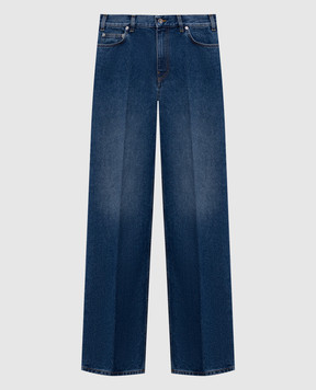Thierry Mugler Blue jeans with logo patch 26P6PA0536211
