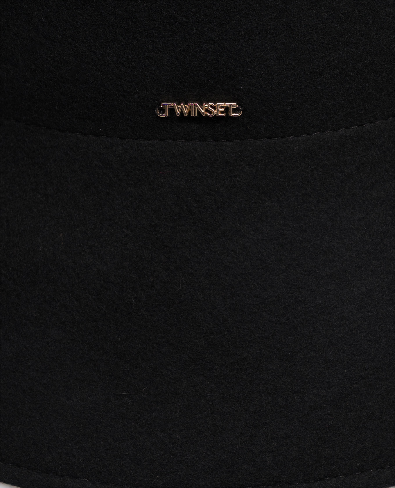 Black wool cloche hat Twinset 4