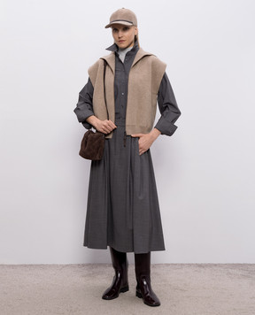 Brunello Cucinelli Gray top M13800004P