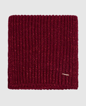 Twinset Burgundy scarf with lurex 262TA4621