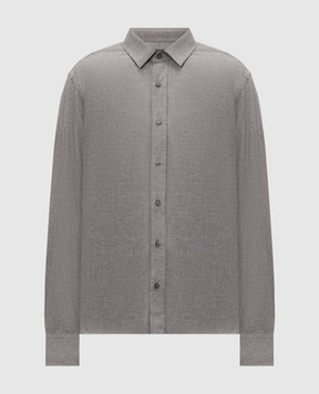 Peserico Gray cotton shirt R5606000148