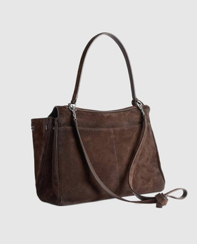 Balenciaga Brown suede Rodeo bag 7897722AB4G