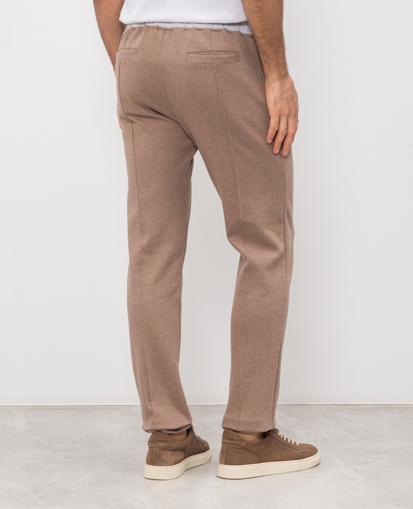 

Brown track pants with lapels Doriani Cashmere
