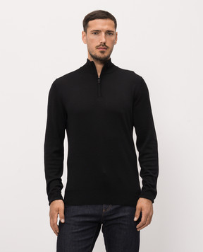 Canali Black wool jumper MK01149C0015