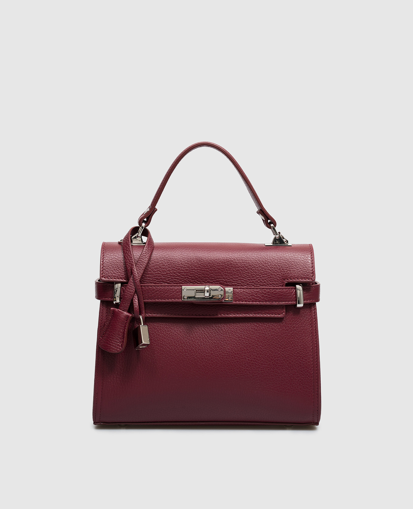 Burgundy leather bag