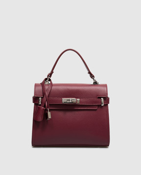Gianni Notaro Burgundy leather bag 099DOLLARONIKEL