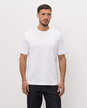Brunello Cucinelli White T-shirt with layering effect M0B137427