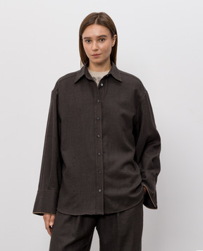 Brunello Cucinelli Brown wool shirt MP550M1M06