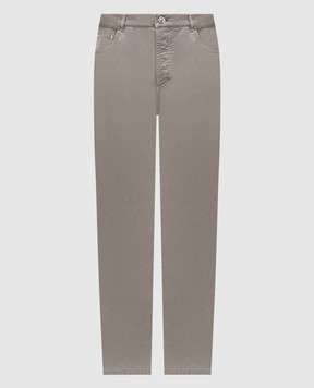 Brunello Cucinelli Grey pants with logo M252DF1010