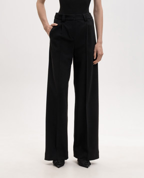 David Koma Black wool pants SS26DK04TR