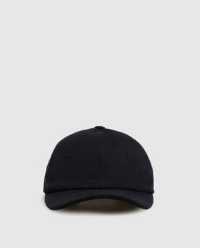 Bertolo Cashmere Blue cashmere cap 000301002287