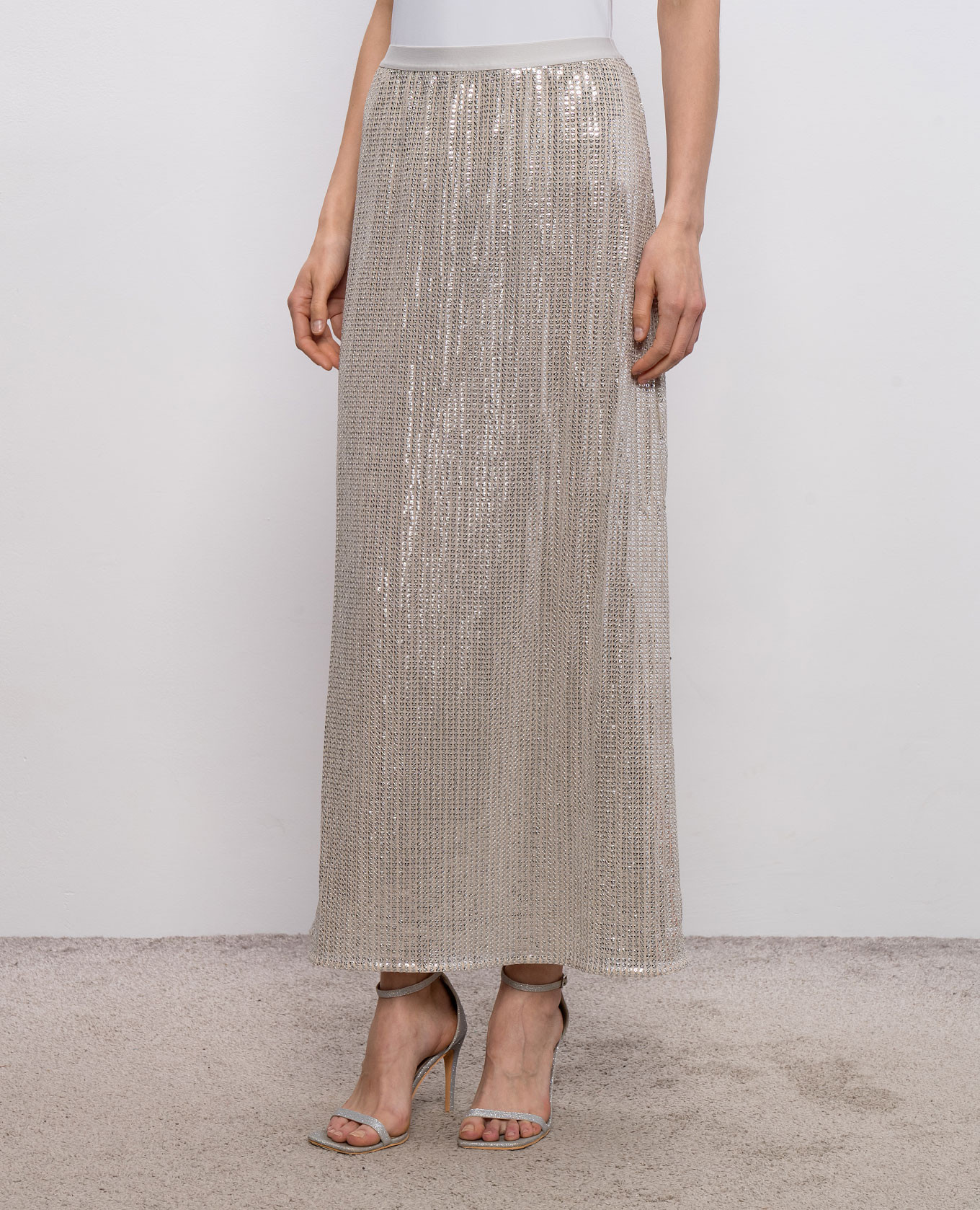 Beige ECO skirt with sequins Max & Co 3