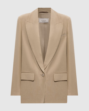 Peserico Beige linen jacket A0111602606