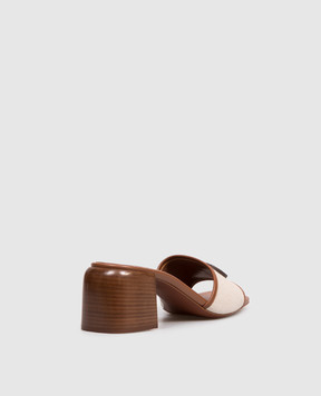 Sergio Rossi Beige Surge mules B15340MFL432