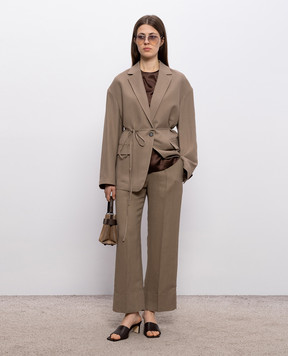 Brunello Cucinelli Brown jacket with linen MH1267591