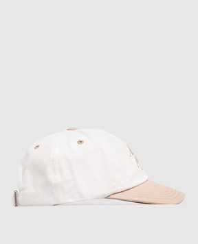 Ami Paris White cap with logo embroidery UCP278AW0041m
