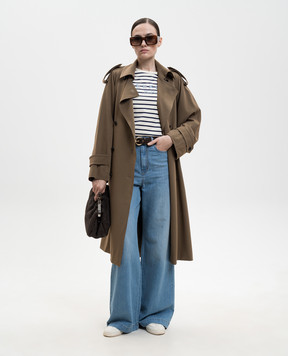 Max Mara Weekend LATINO blue jeans with linen WKDLATINO