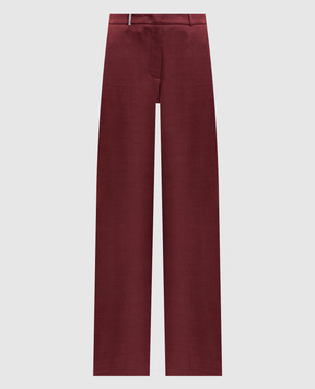 Peserico Red pants with a monil chain E0447605433