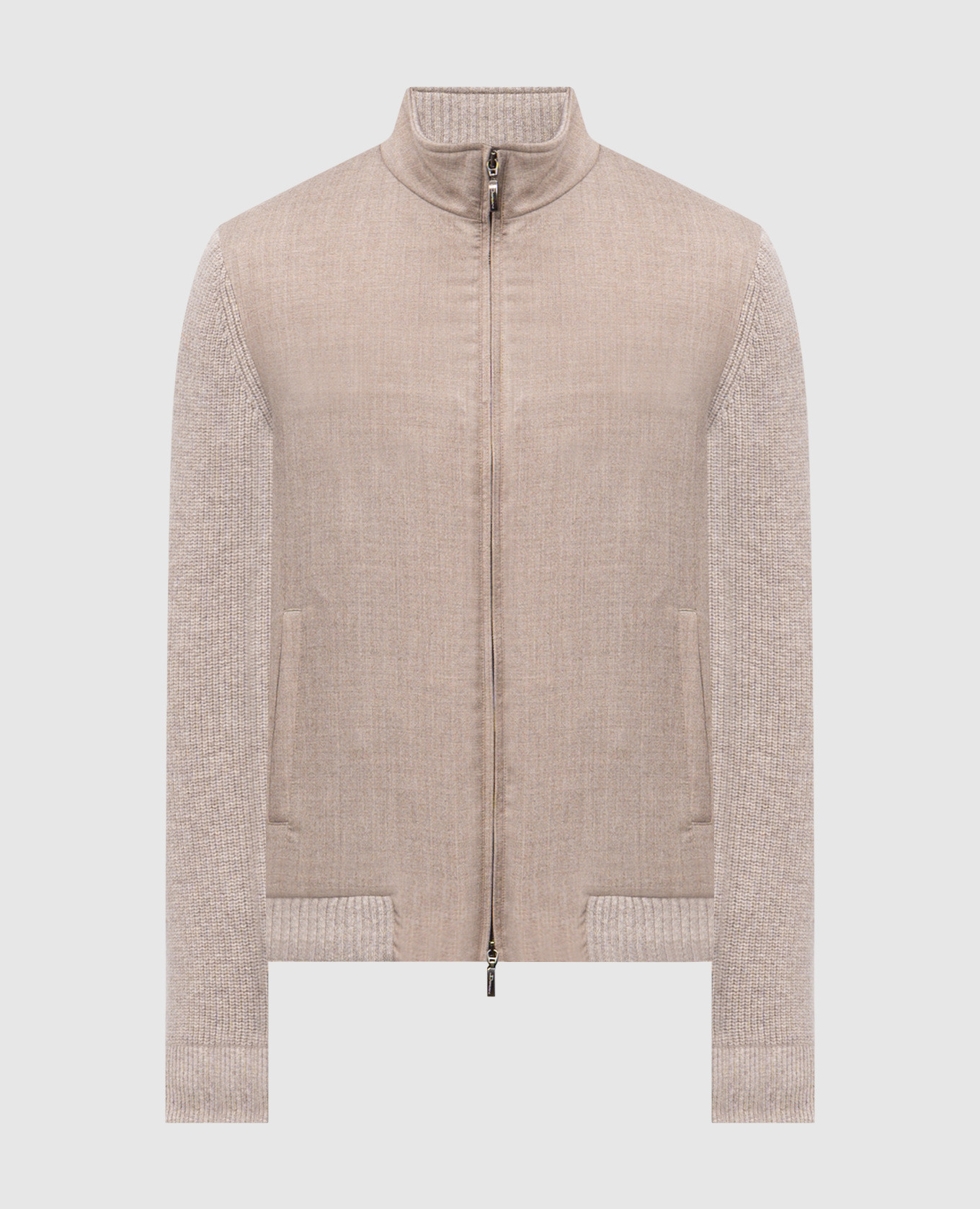 

Beige wool and cashmere insulated jacket Doriani Cashmere
