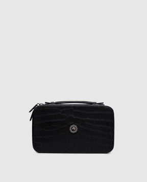 Stefano Ricci Black crocodile leather organizer bag PP443GUCSVH