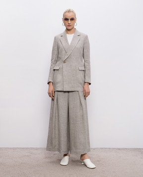 Intoca Gray linen jacket 261LIPJA1101