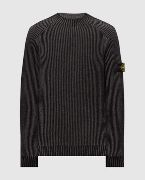 Stone Island Gray cashmere and wool sweater L2S155100043S0N21