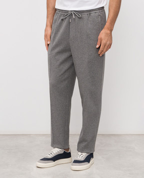 Mackage STANLEY-K gray striped sweatpants STANLEYK