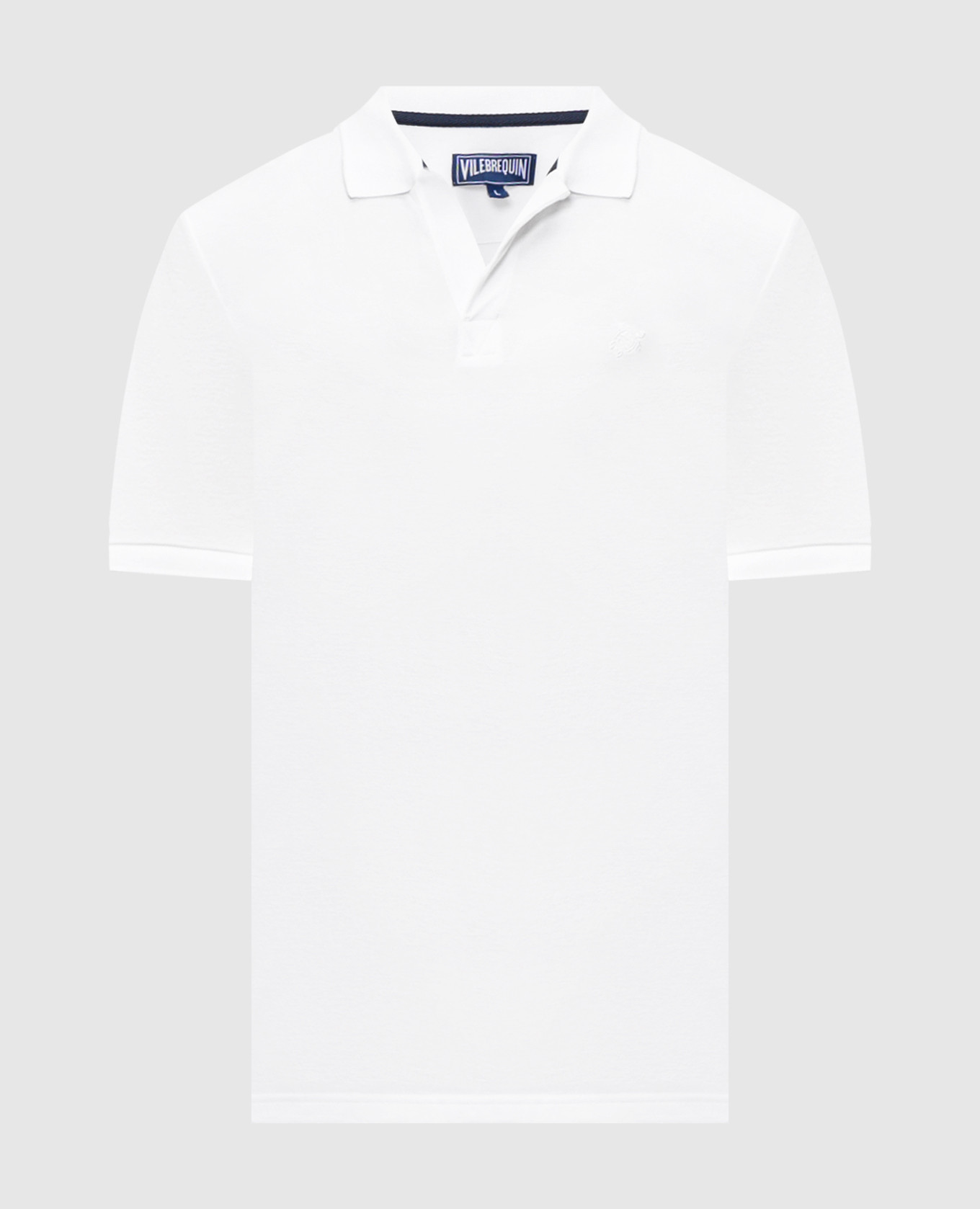 Palatin white polo shirt with embroidered emblem