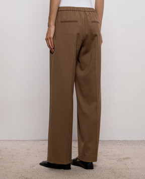 Peserico Brown wool pants P0480902660