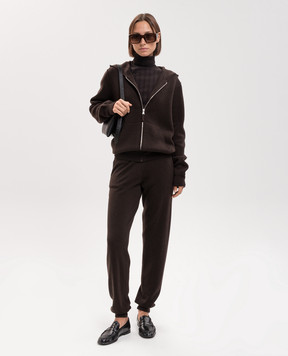 Allude Brown wool and cashmere sports jacket 26537610