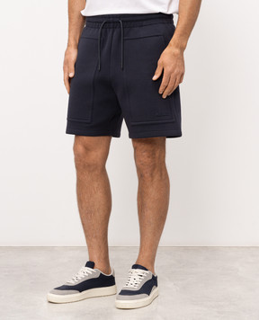Mackage Elwood blue shorts with textured logo ELWOODR