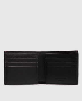 Brunello Cucinelli Black leather wallet with embossed logo MWRLBU006