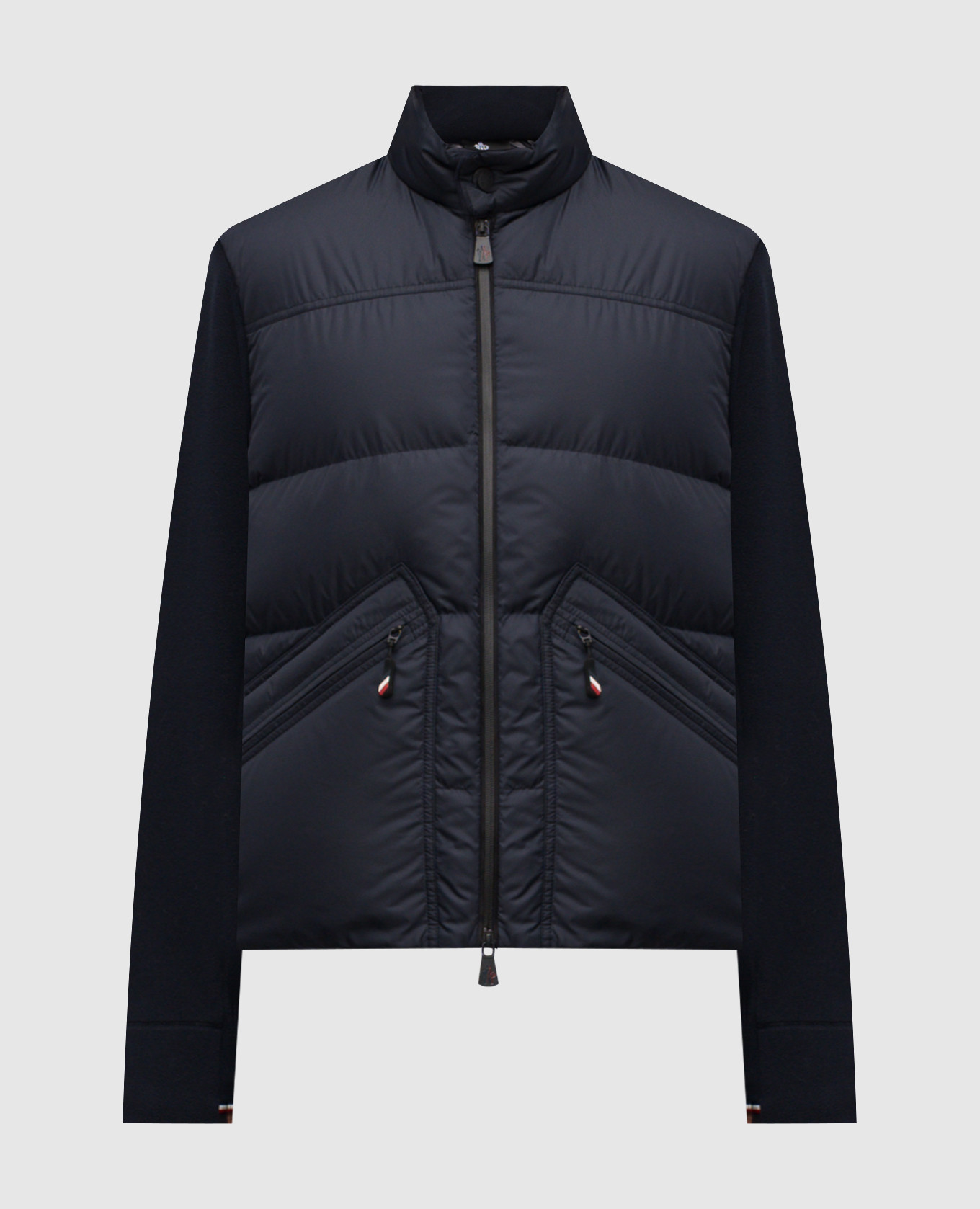 

Blue combination jacket with emblem patch Moncler Grenoble, Navy blue
