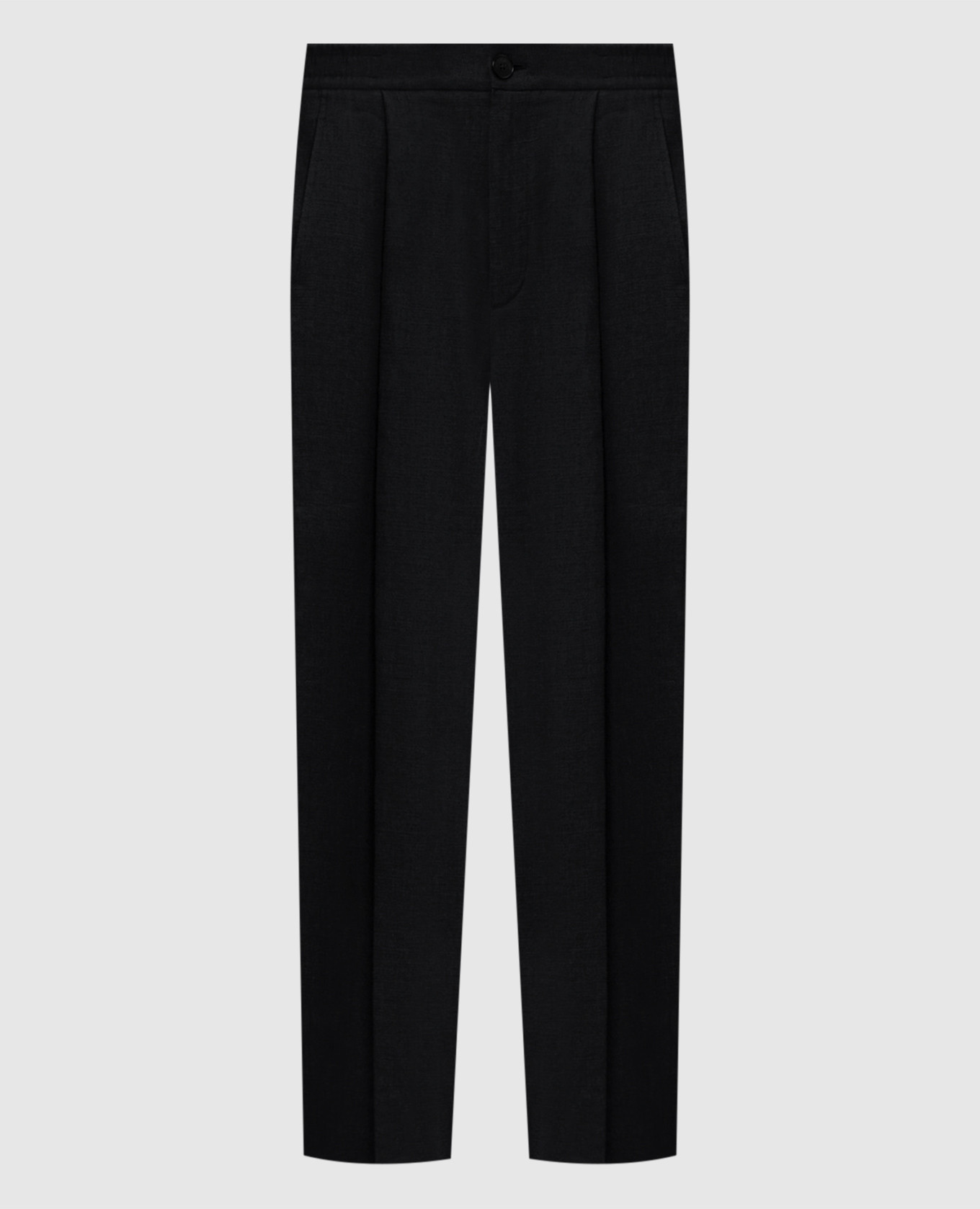 Black linen pants