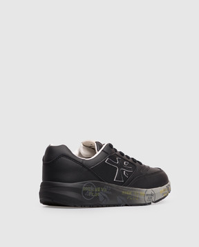 Premiata Children's black leather Demi sneakers 322394633640