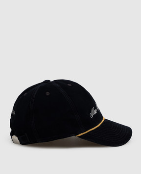 Ann Demeulemeester Tem blue velvet cap B0014652FA773