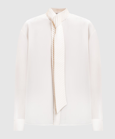 Ivory silk blouse