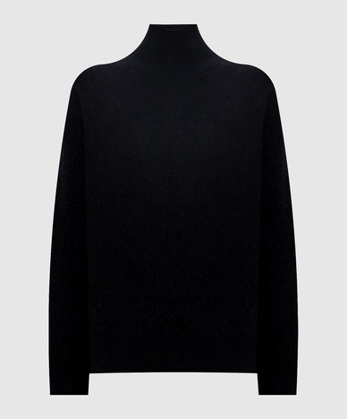 DANZA schwarzer Wollpullover