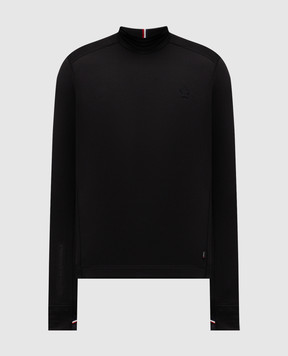 Moncler Grenoble Black golf with monogram patch K20978G00020899JO