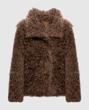 Simonetta Ravizza Brown double-sided sheepskin coat Firenze F06JA430H43