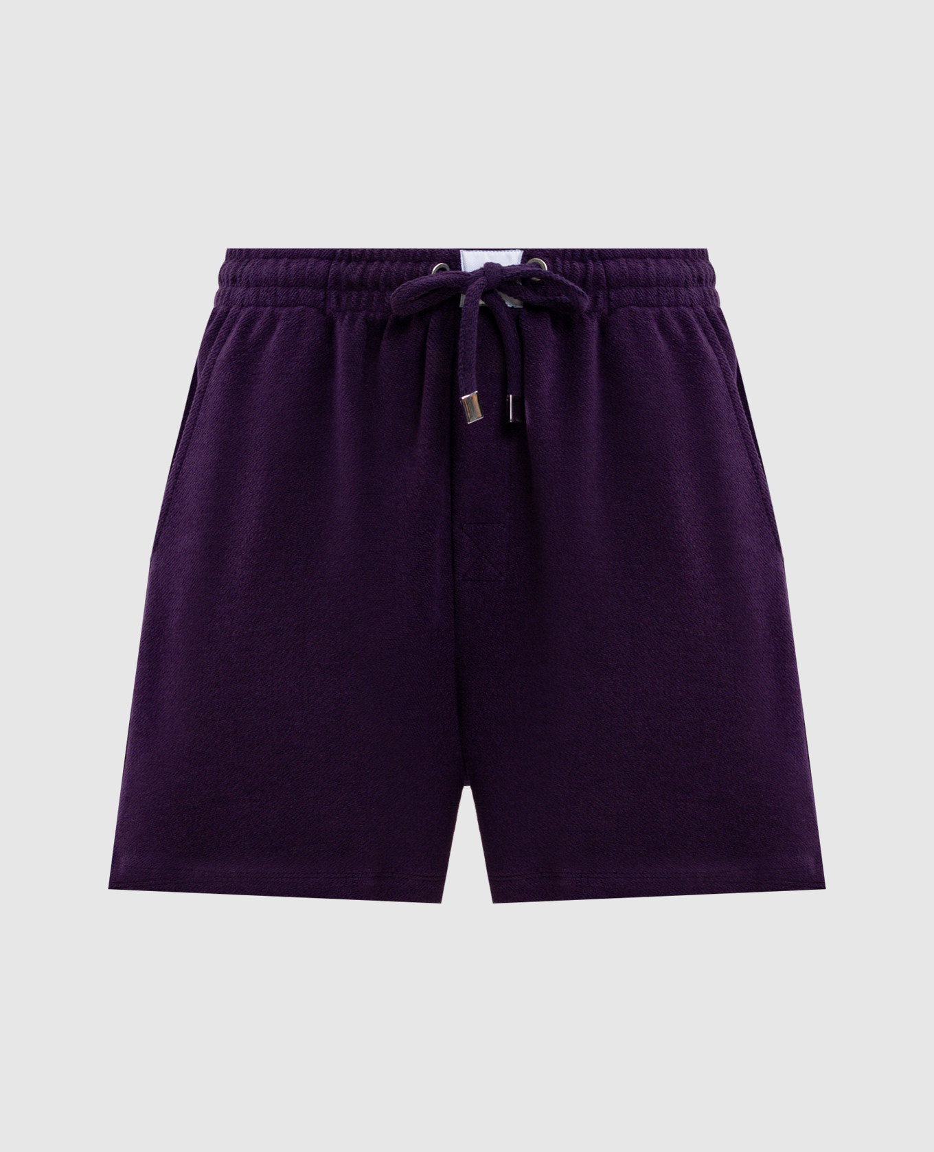 Purple shorts with logo