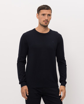 Trussardi Blue jumper with embroidered emblem M0168000077NMK601K01
