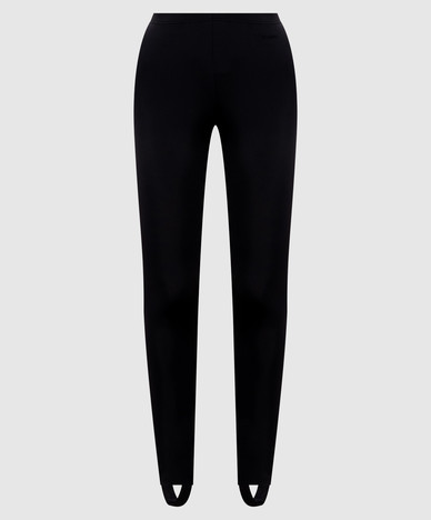 Black leggings with straps
