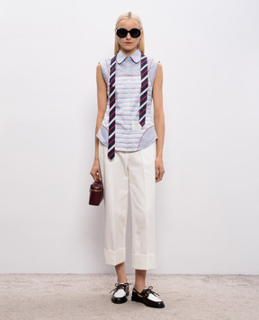 Thom Browne Gray sleeveless shirt FLL217CF0313